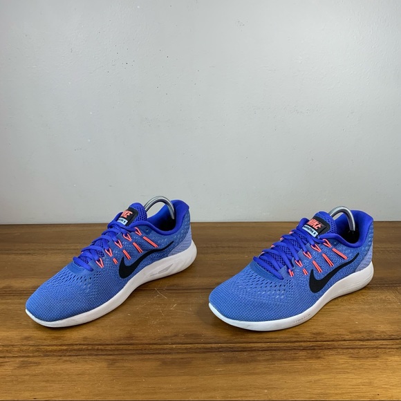 Nike Womens Lunarglide 8 Blue Orange Black Running Shoe Size 9.5 - Picture 3 of 9